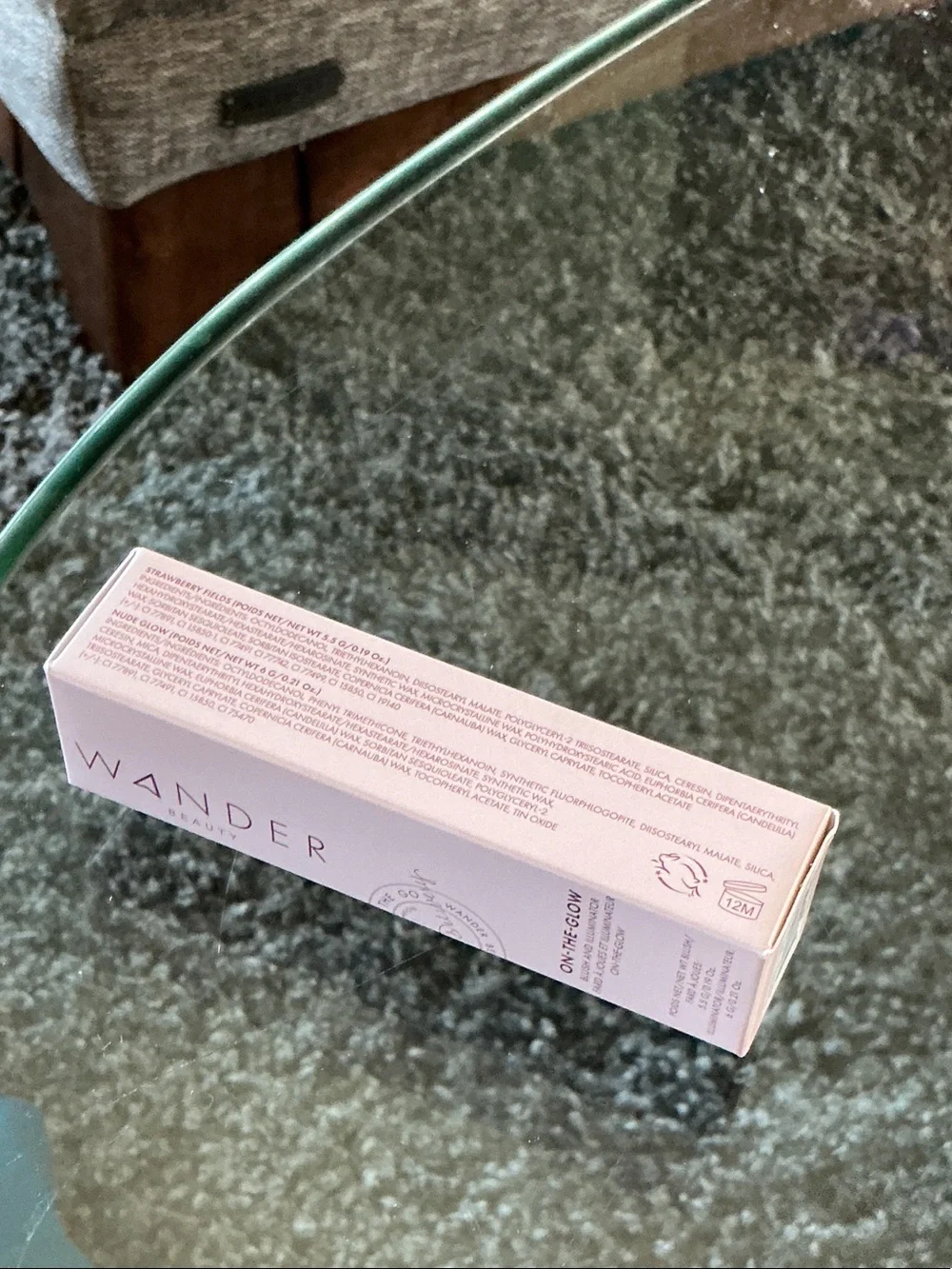 Wander Beauty Dual-Ended Cream Blush & Highlighter — Strawberry Fields Nude Glow